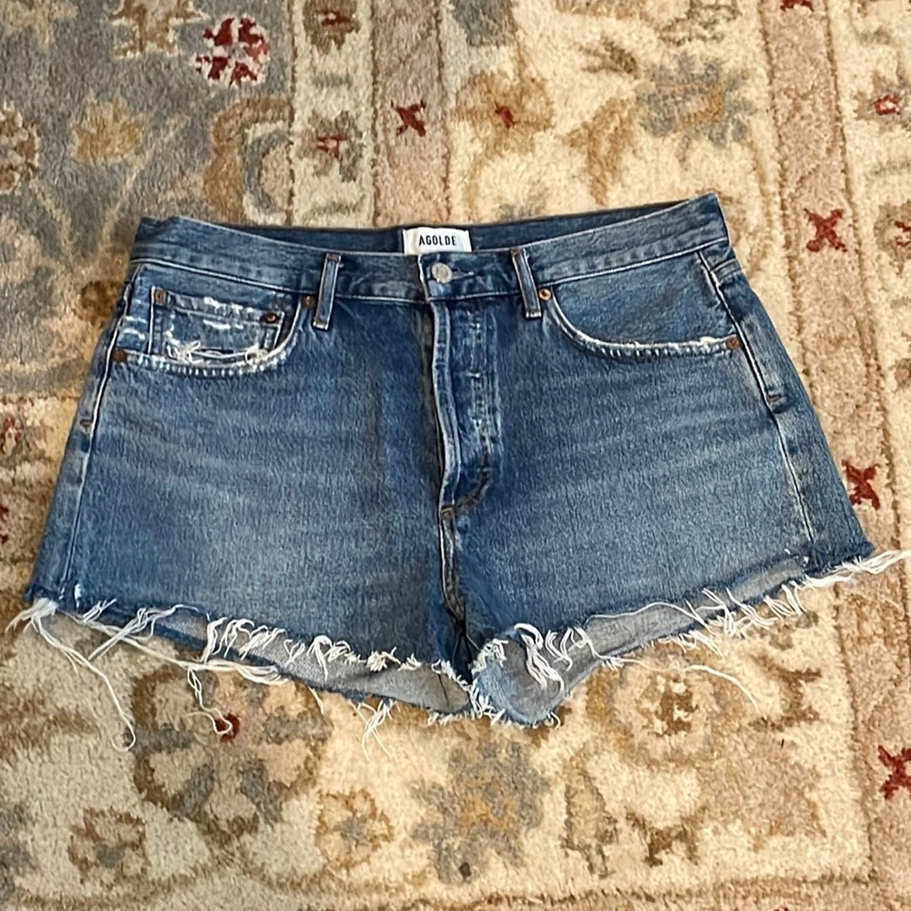 AGOLDE Parker Denim Shorts in Lowkey